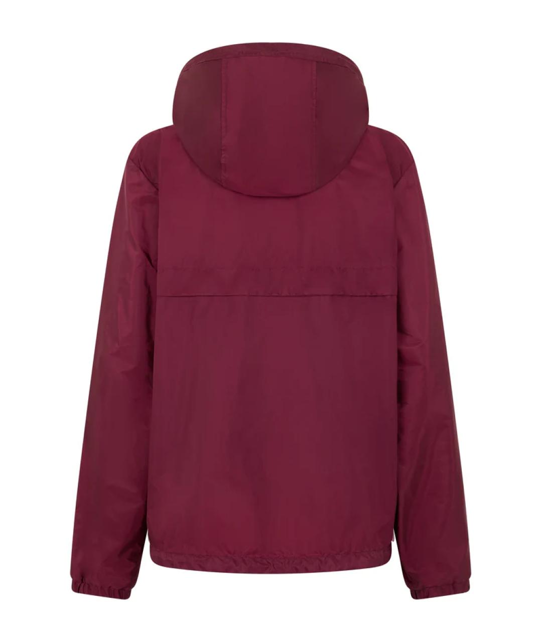 MONCLER Бордовая полиамидовая куртка, фото 2