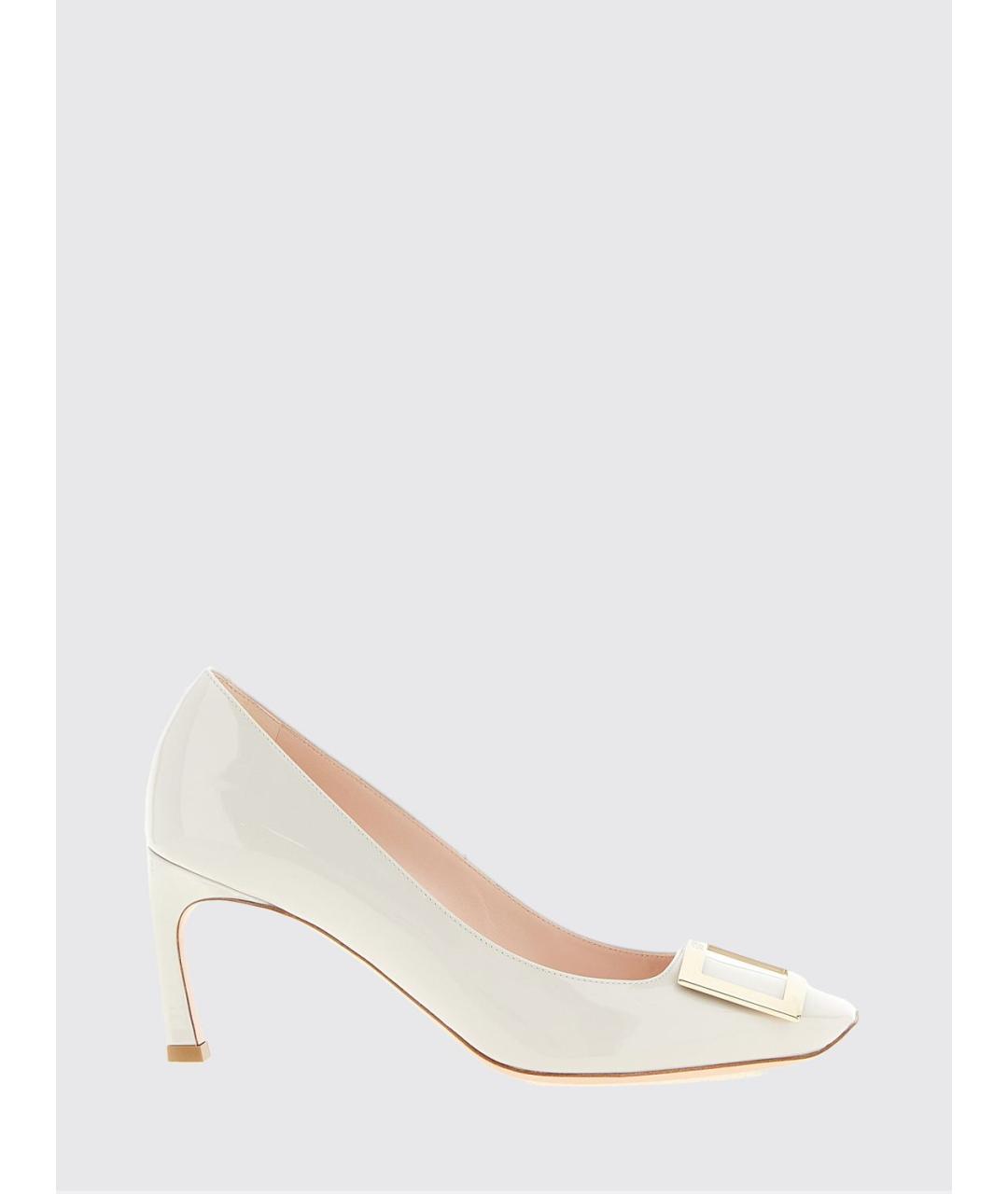 ROGER VIVIER Белые туфли из лакированной кожи, фото 5