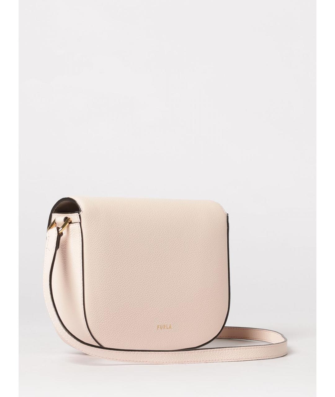 FURLA Розовая кожаная сумка через плечо, фото 2