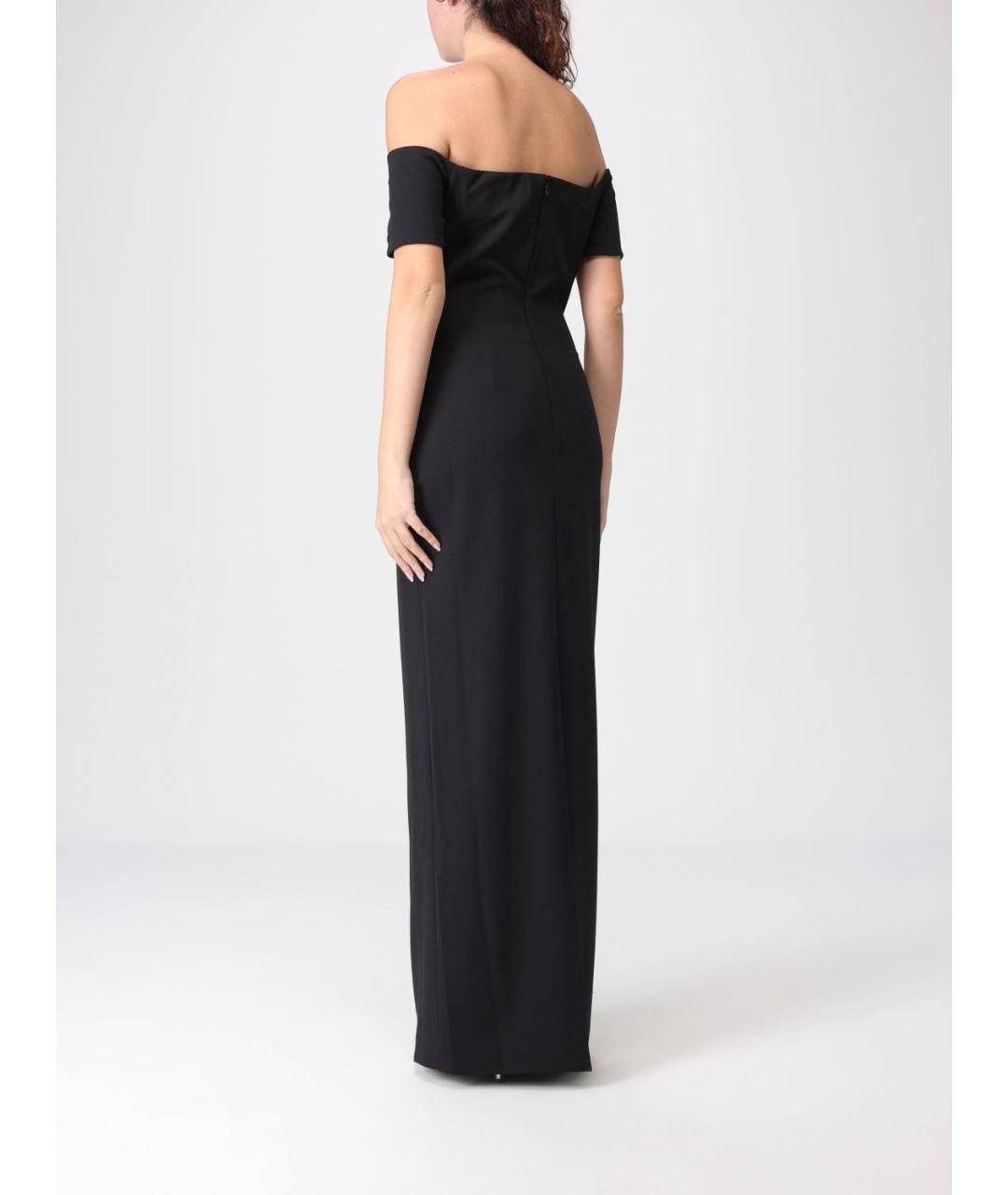 SOLACE LONDON Черное полиэстеровое вечернее платье, фото 2