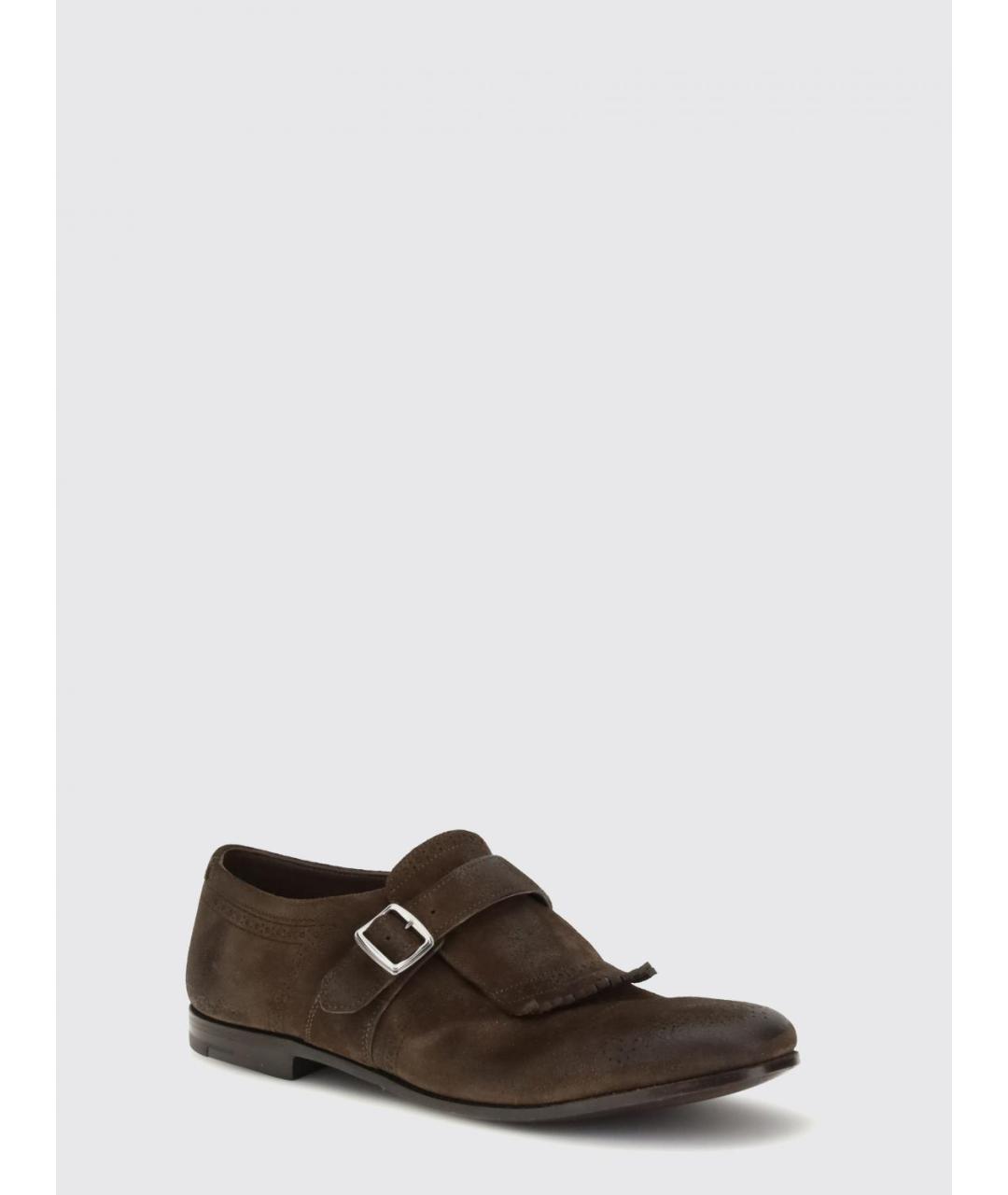 CHURCH'S Коричневые замшевые туфли, фото 2