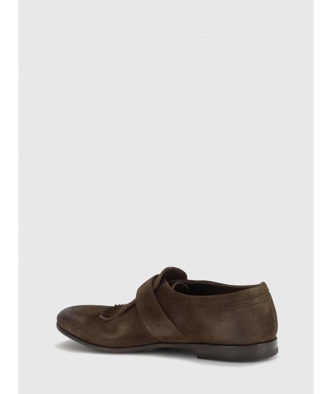 CHURCH'S Коричневые замшевые туфли, фото 3