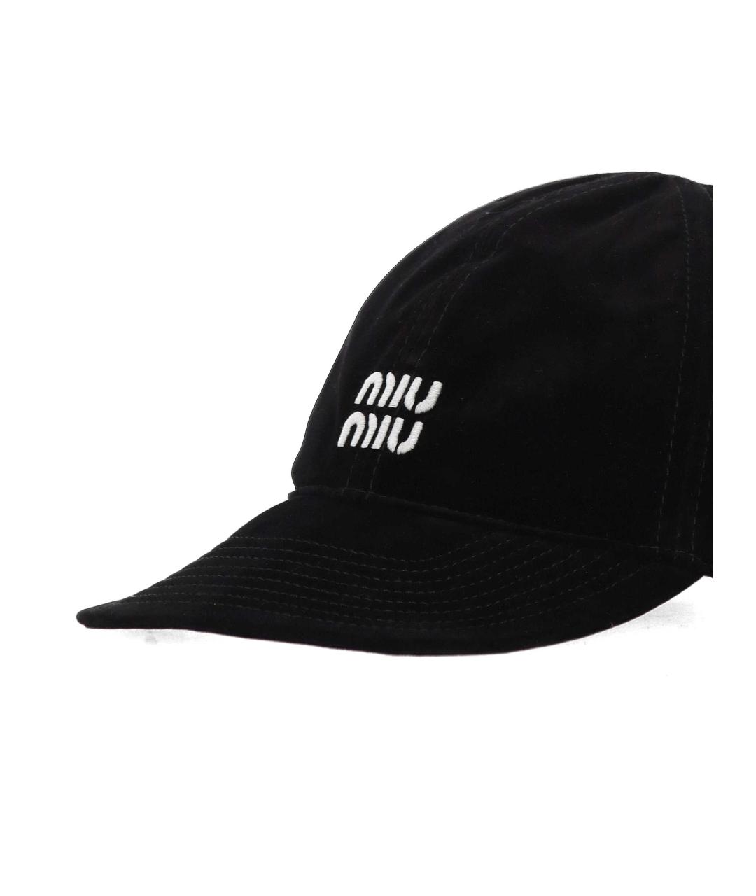 MIU MIU Черная кепка, фото 2