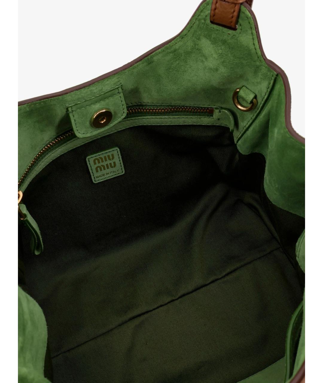 MIU MIU Коричневая кожаная сумка тоут, фото 4