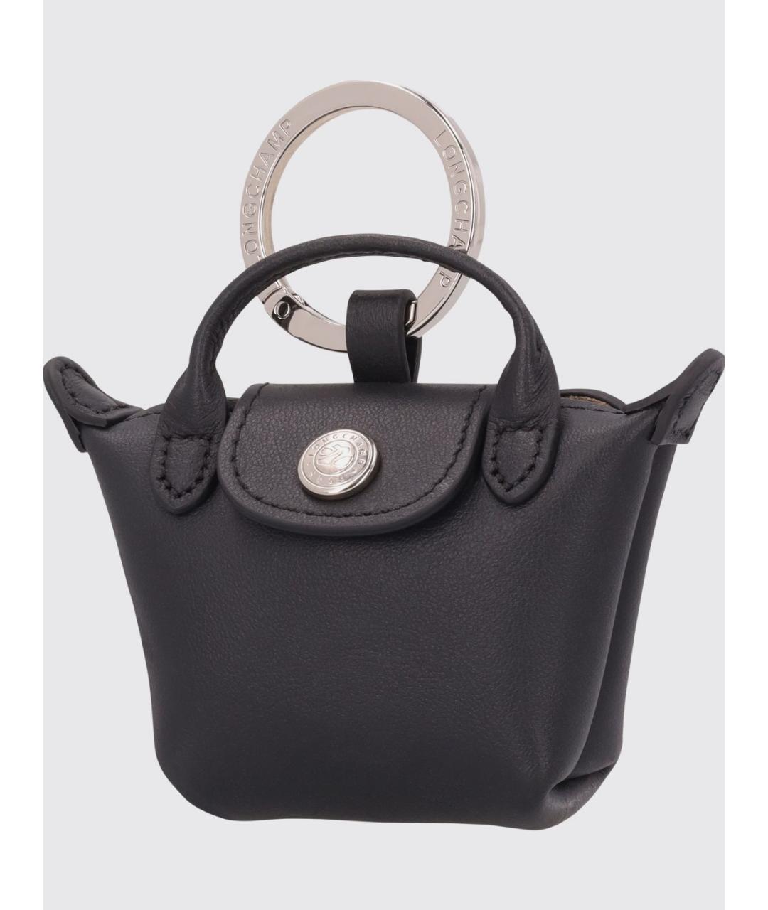 LONGCHAMP Черный брелок, фото 2