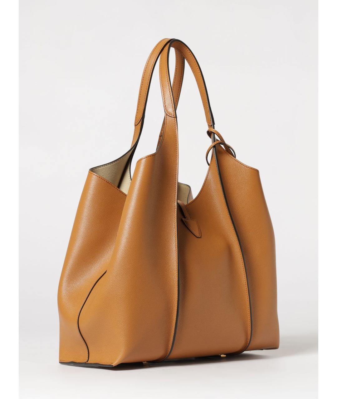 TOD'S Коричневая кожаная сумка через плечо, фото 3