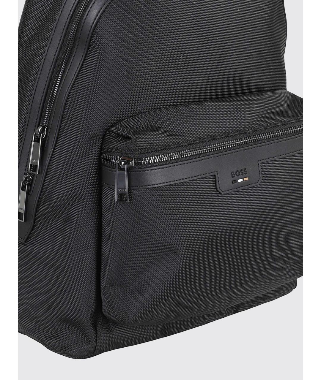 HUGO BOSS Черный синтетический рюкзак, фото 3