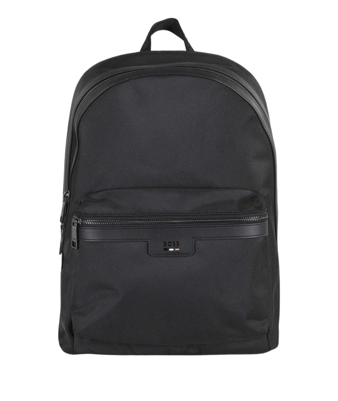 HUGO BOSS Черный синтетический рюкзак, фото 1