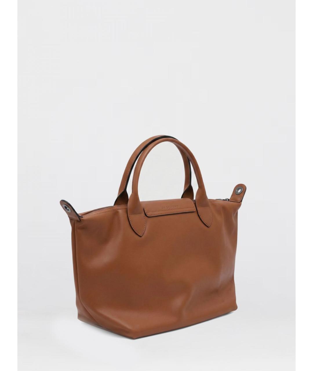 LONGCHAMP Коричневая сумка с короткими ручками, фото 2