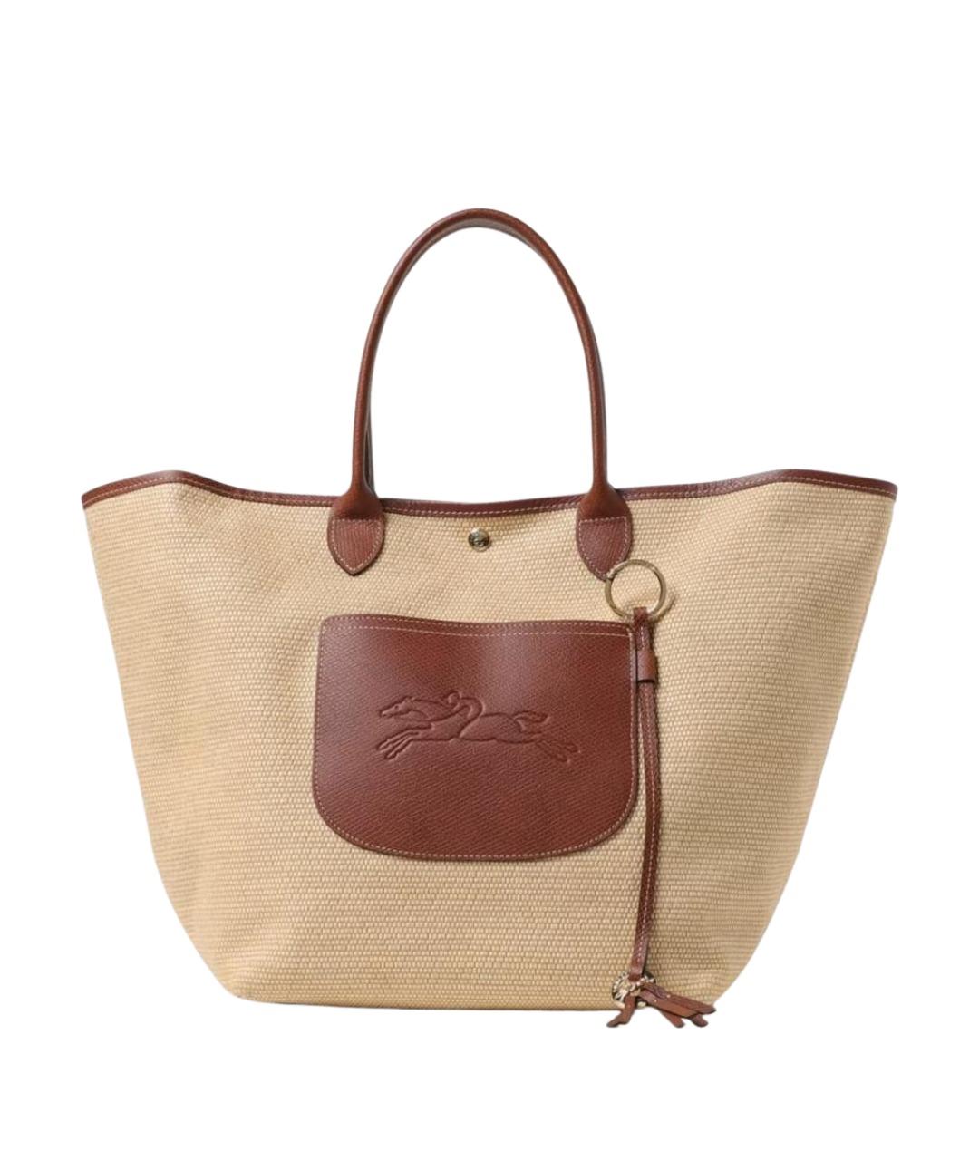 LONGCHAMP Коричневая сумка с короткими ручками, фото 1