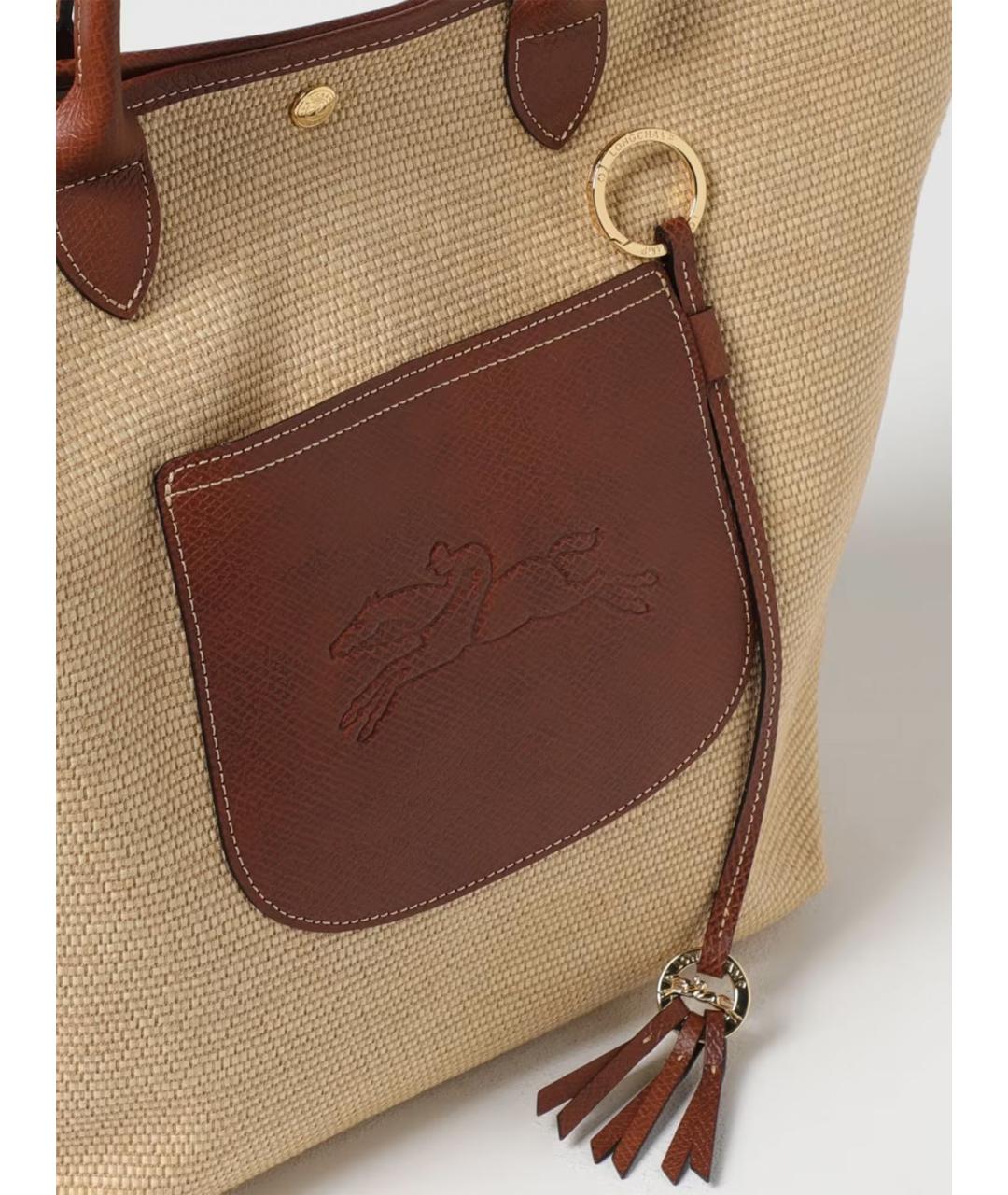 LONGCHAMP Коричневая сумка с короткими ручками, фото 3