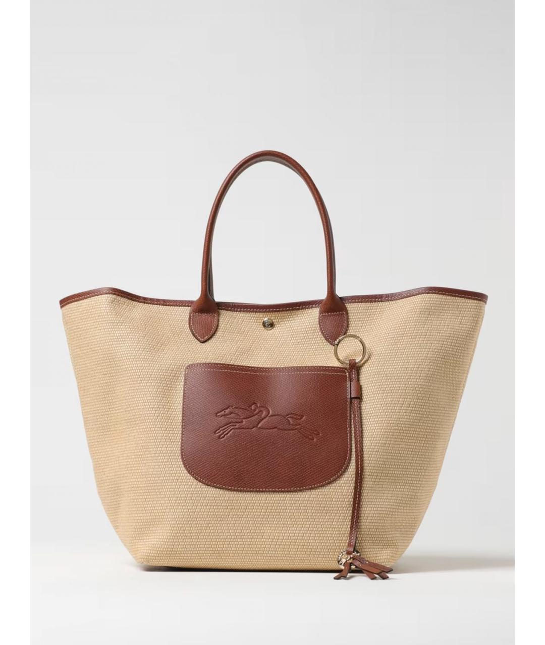 LONGCHAMP Коричневая сумка с короткими ручками, фото 4