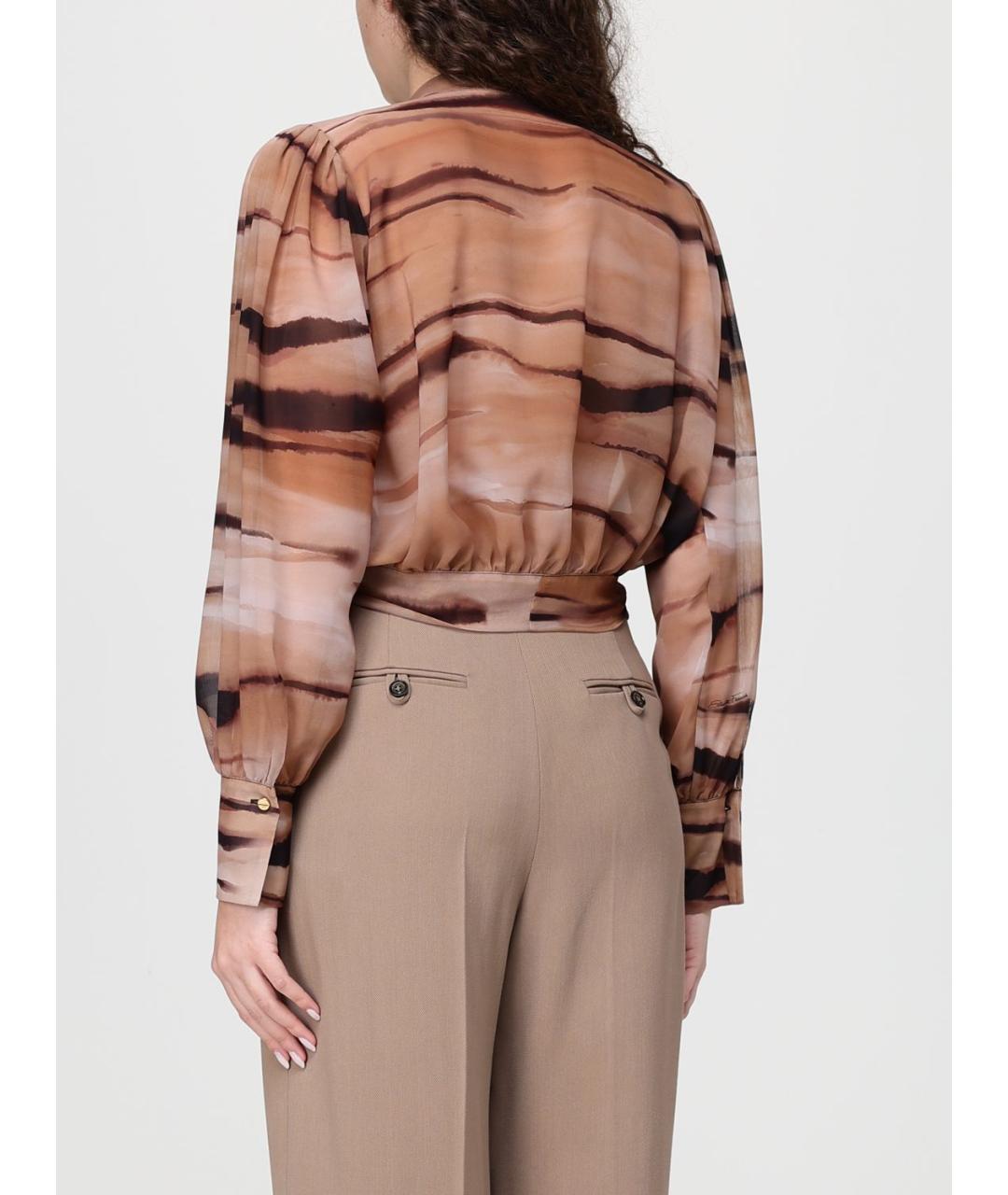 ELISABETTA FRANCHI Мульти шифоновая рубашка, фото 2