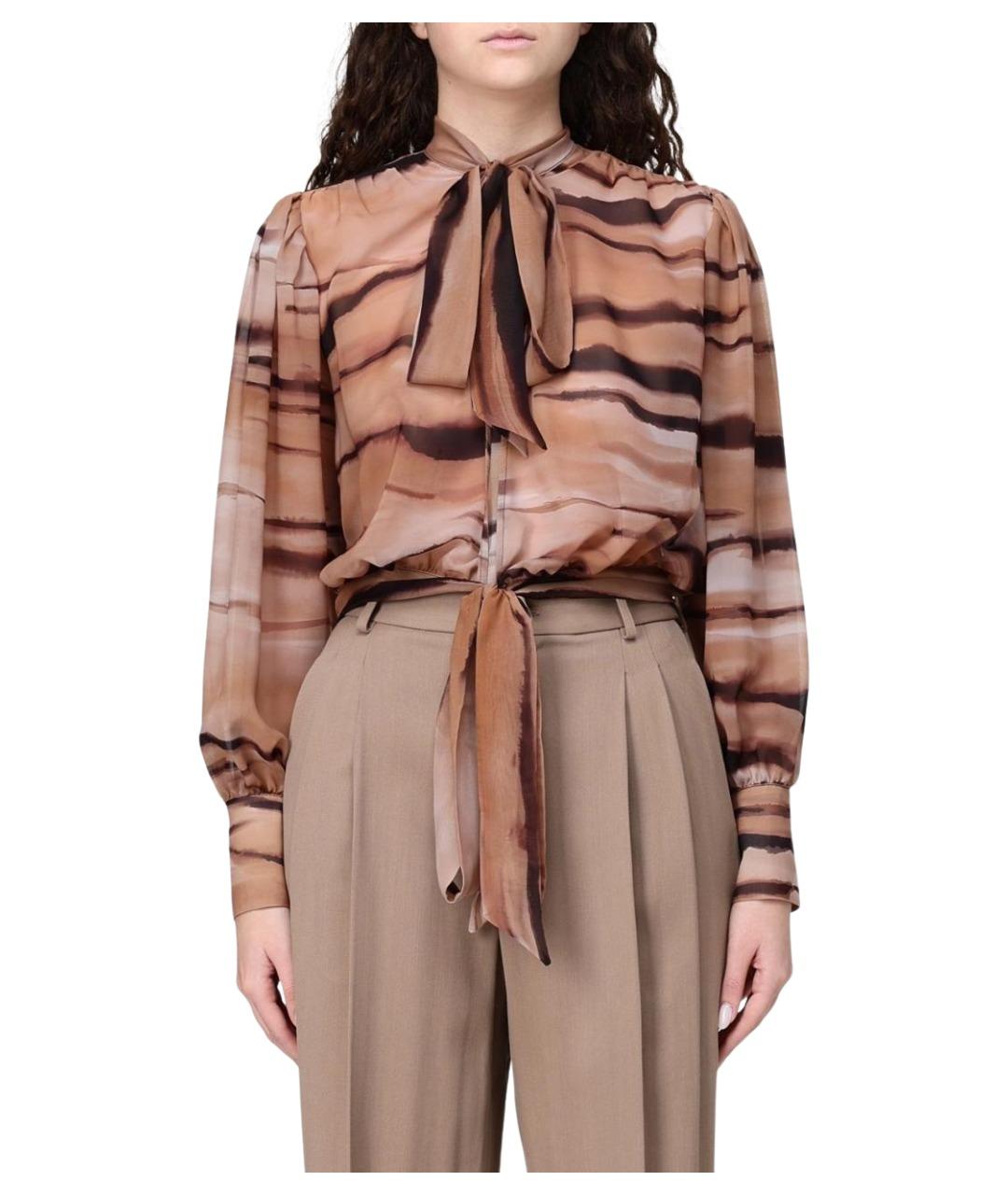 ELISABETTA FRANCHI Мульти шифоновая рубашка, фото 1