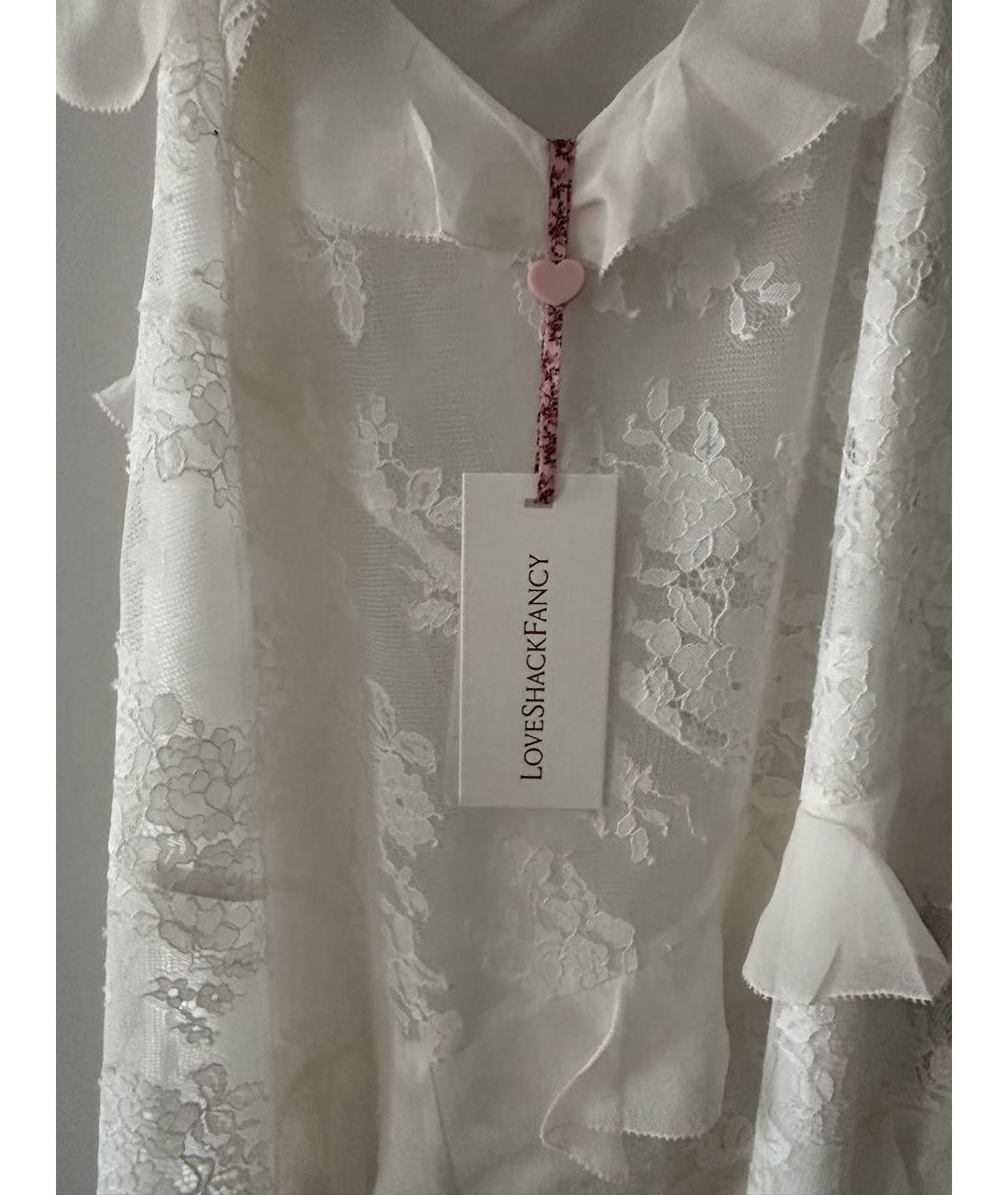 FOR LOVE AND LEMONS Белое кружевное платье, фото 3
