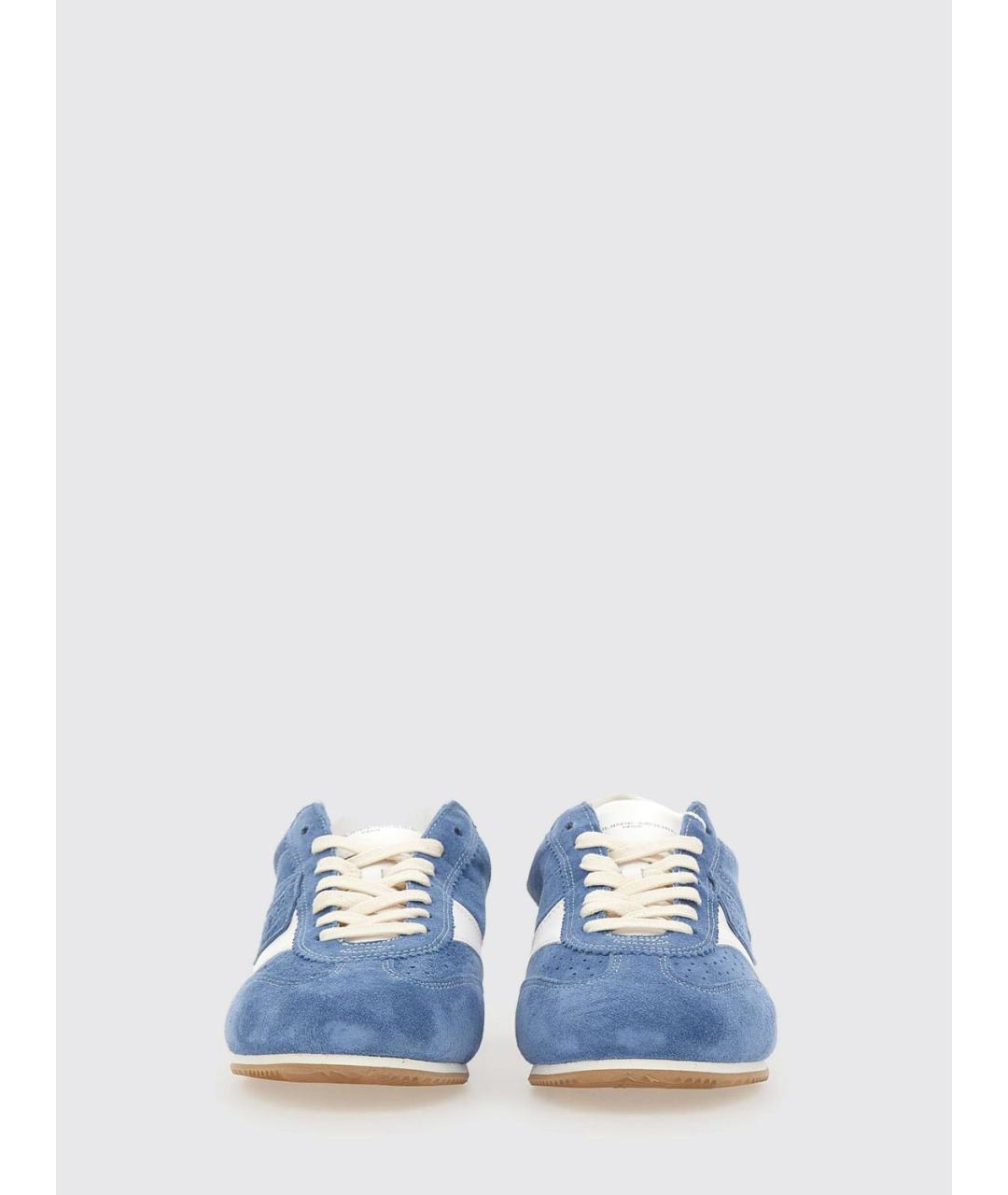 PHILIPPE MODEL Синие замшевые низкие кроссовки / кеды, фото 3