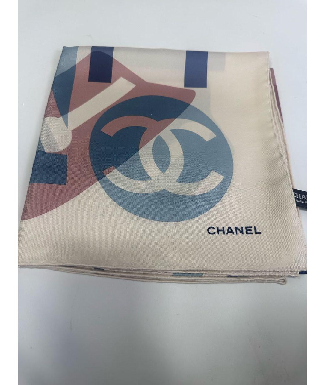 CHANEL Мульти шелковый платок, фото 6