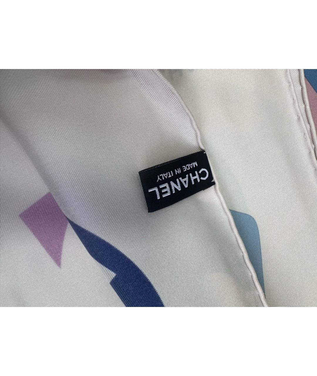 CHANEL Мульти шелковый платок, фото 3