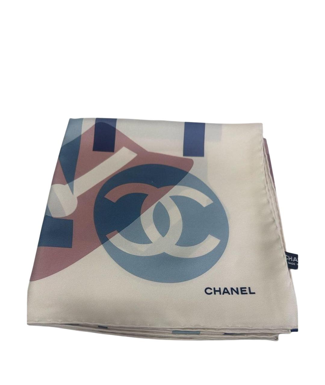 CHANEL Мульти шелковый платок, фото 1