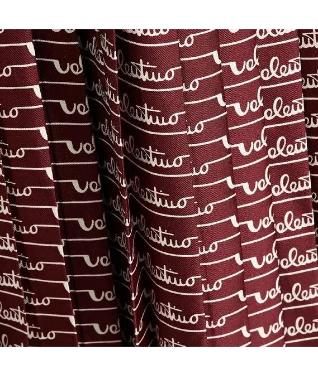 VALENTINO Бордовое коктейльное платье, фото 4