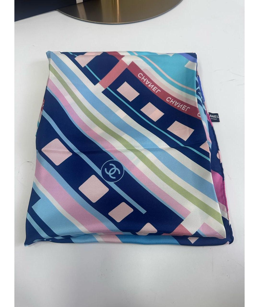 CHANEL Мульти шелковый платок, фото 8
