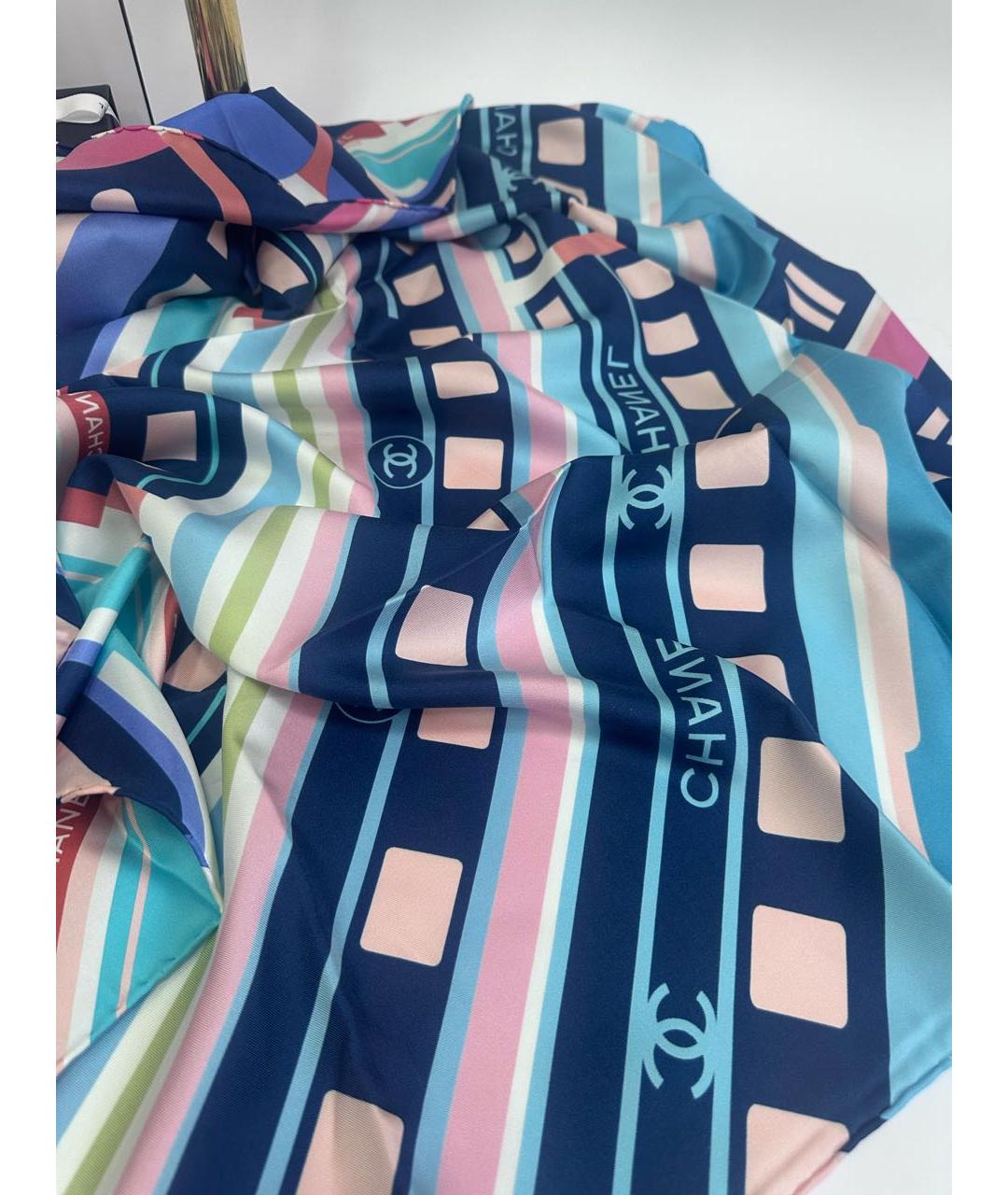 CHANEL Мульти шелковый платок, фото 6