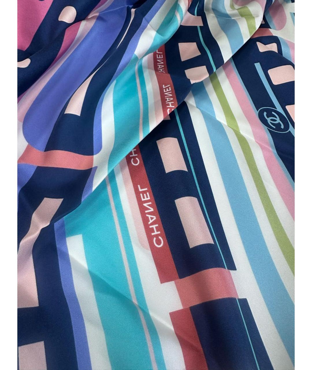 CHANEL Мульти шелковый платок, фото 3