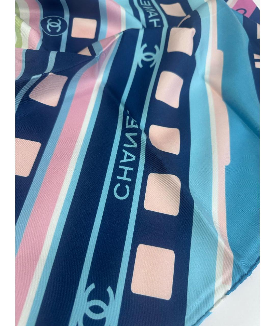 CHANEL Мульти шелковый платок, фото 4