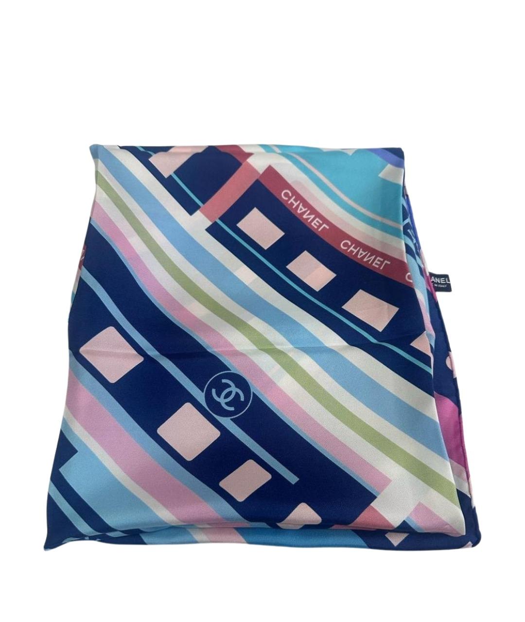 CHANEL Мульти шелковый платок, фото 1
