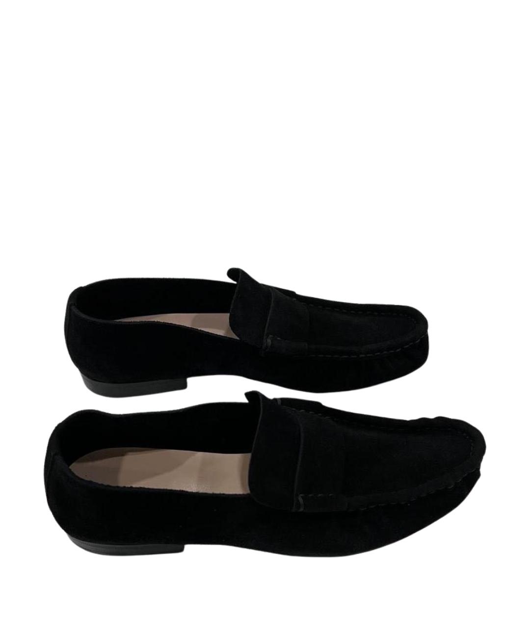 THE ROW Черные замшевые лоферы, фото 2