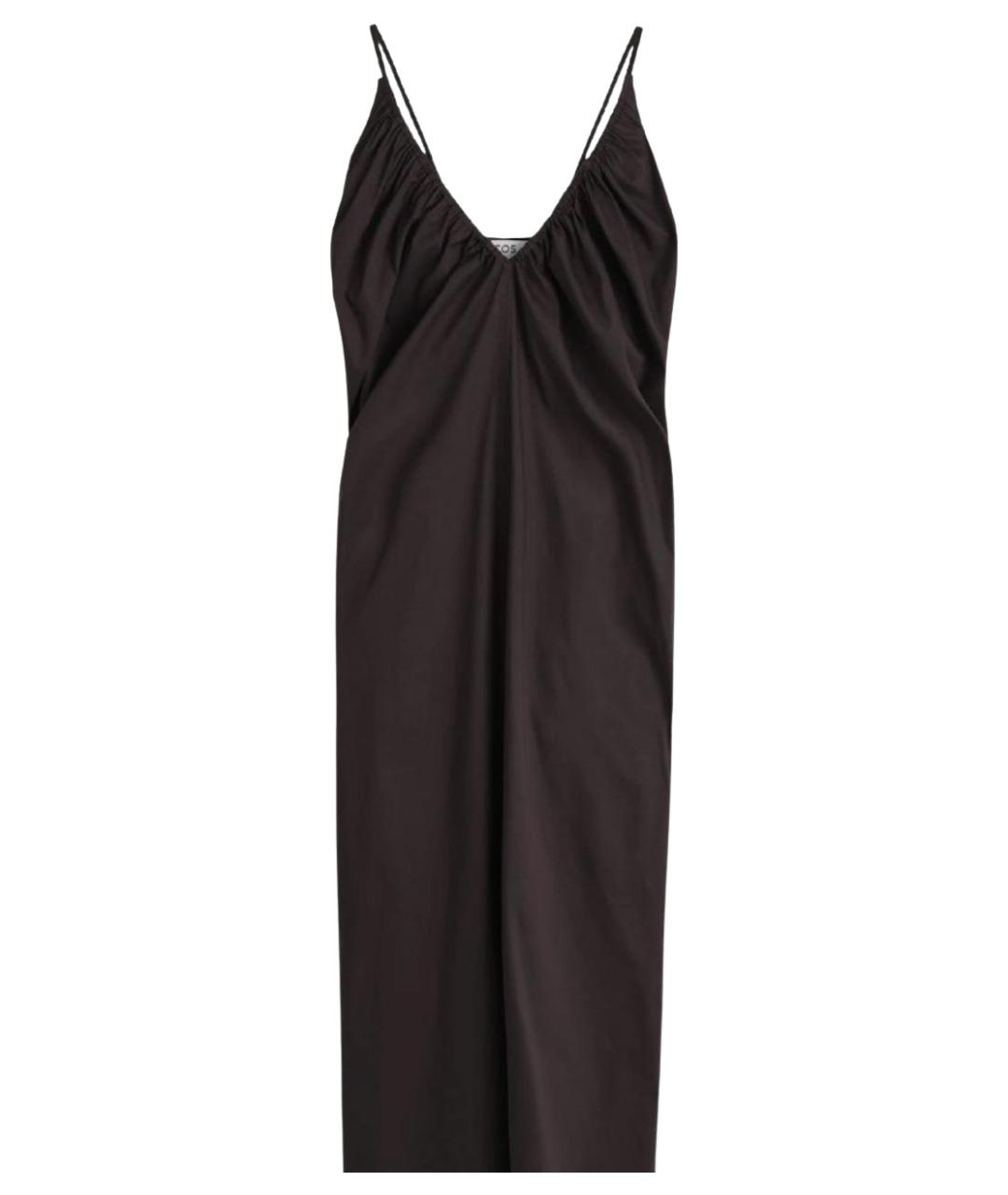 COS Коричневый хлопковый сарафан, фото 1