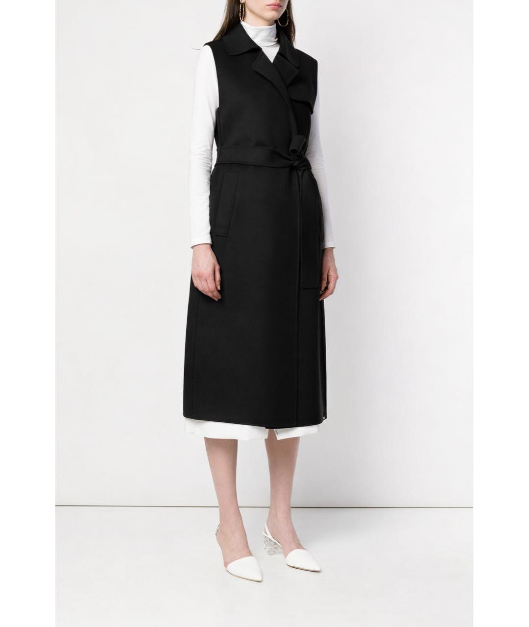 'S MAX MARA Черный шерстяной жилет, фото 8