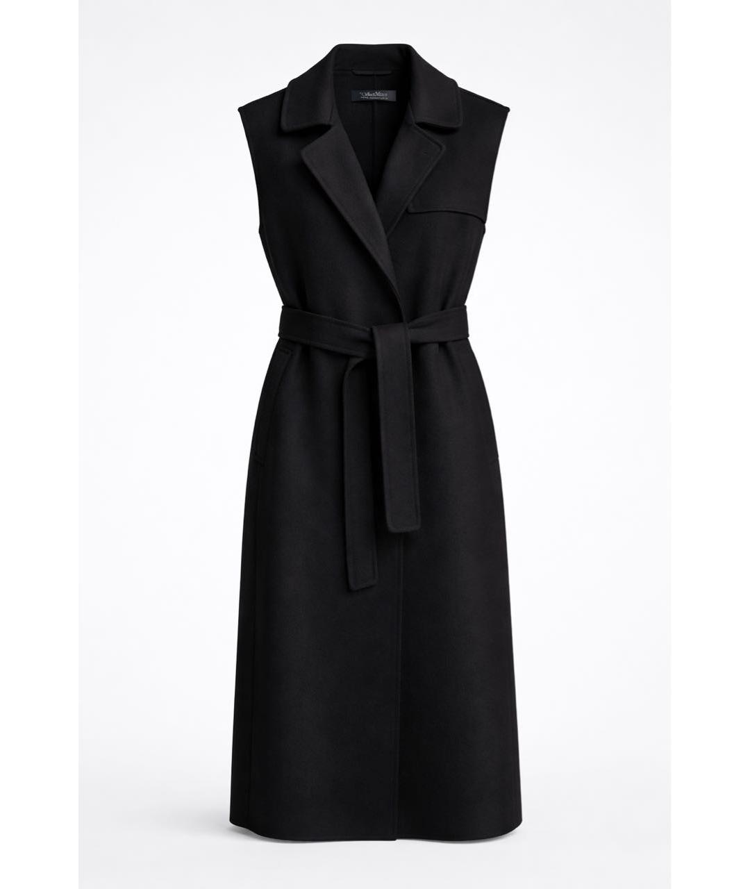 'S MAX MARA Черный шерстяной жилет, фото 9