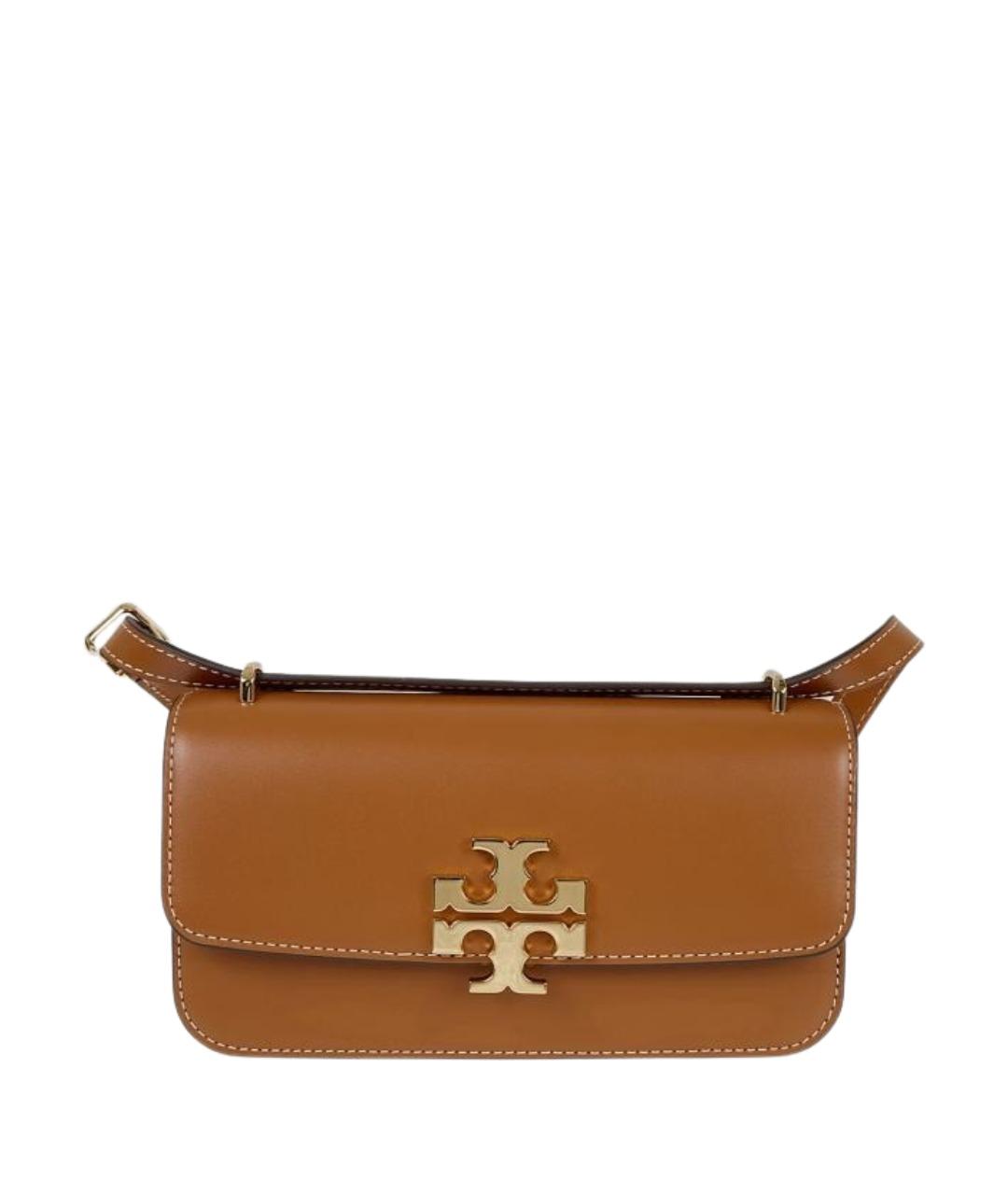 TORY BURCH Коричневая кожаная сумка через плечо, фото 1