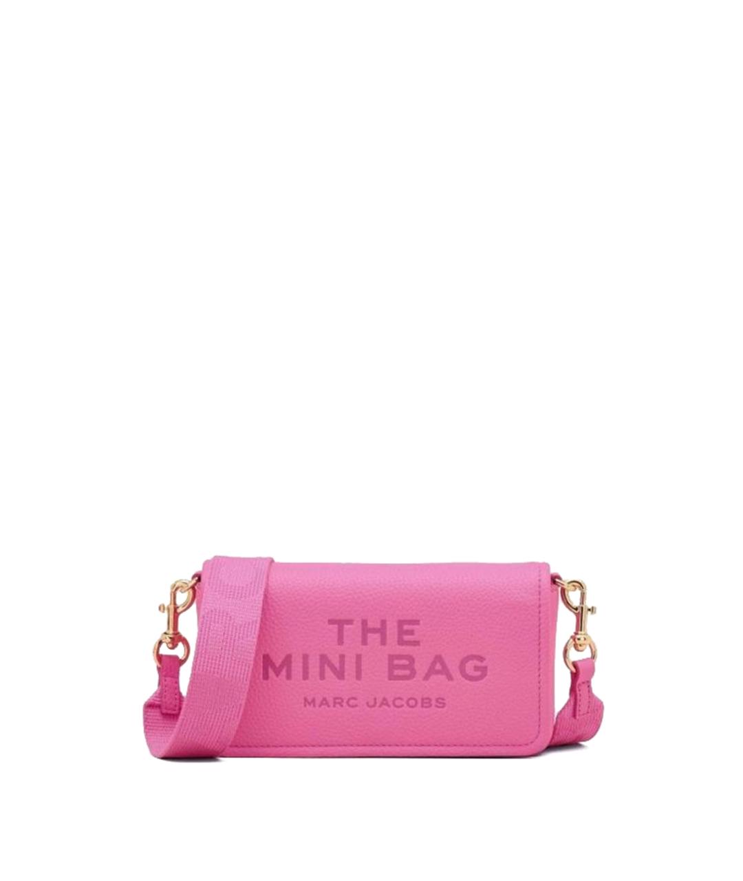 MARC JACOBS Розовая кожаная сумка через плечо, фото 1