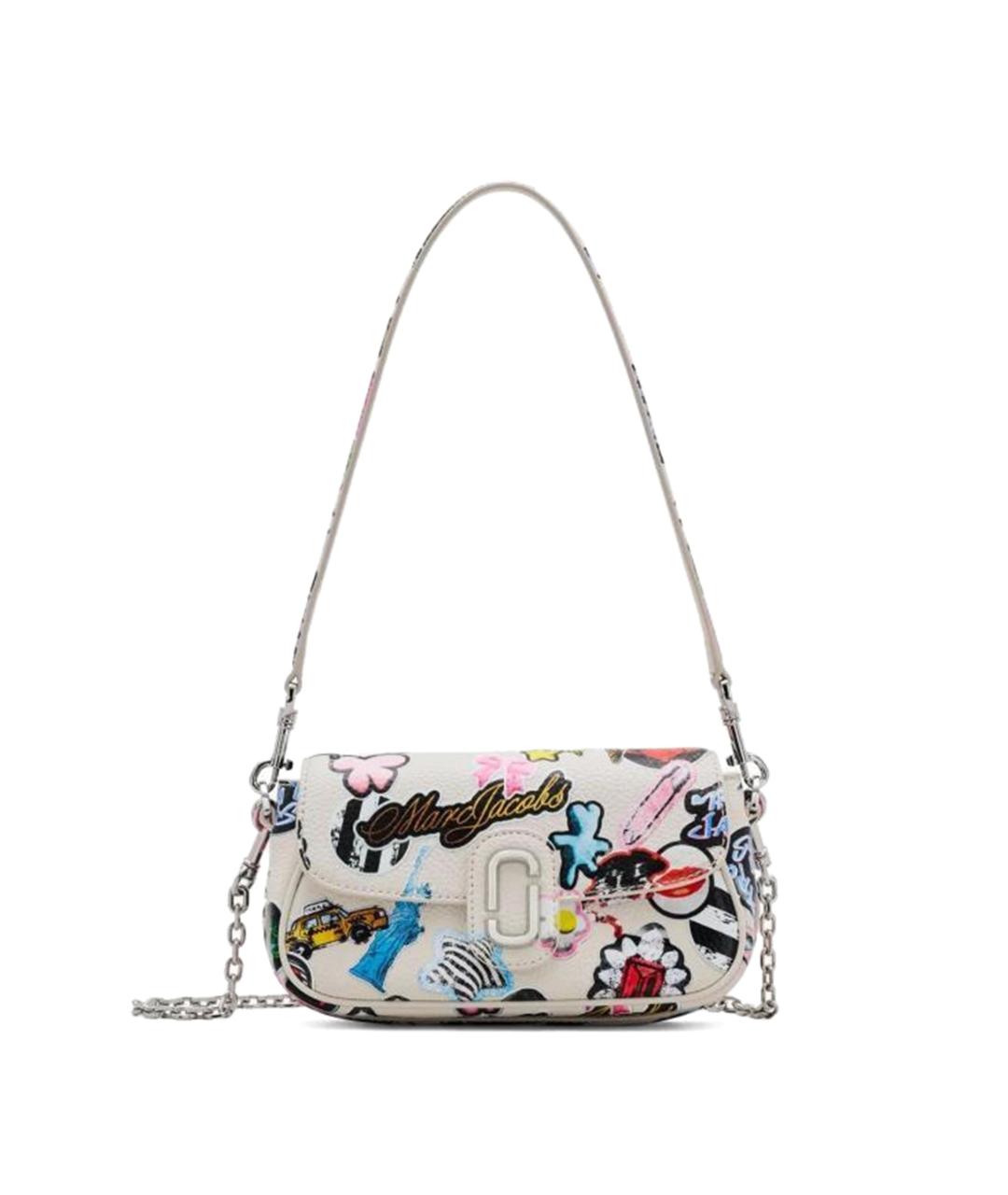 MARC JACOBS Белая кожаная сумка через плечо, фото 2