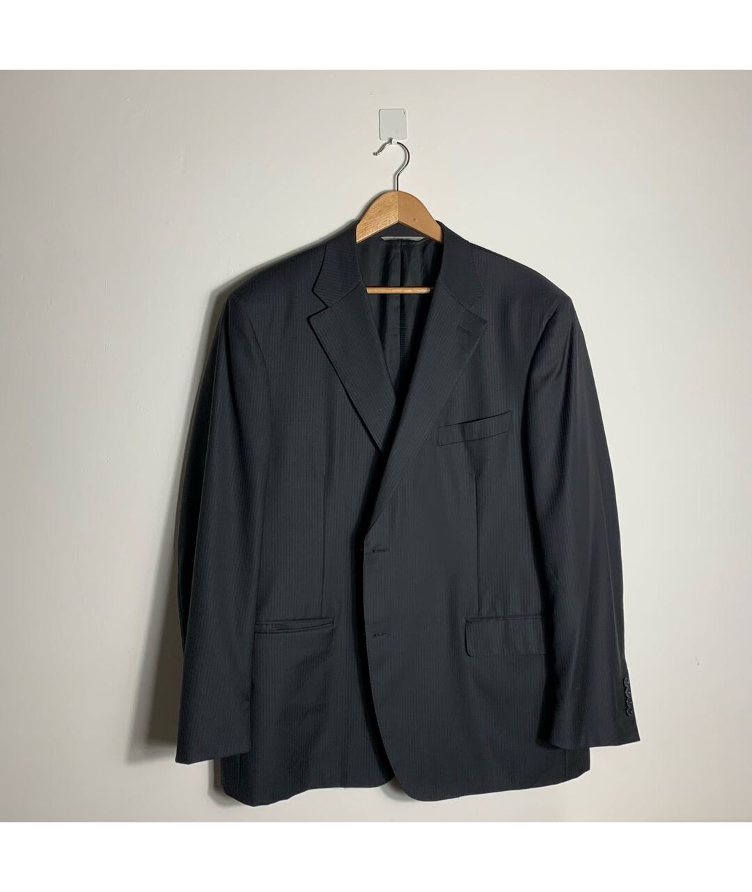 CANALI Черный шерстяной пиджак, фото 9