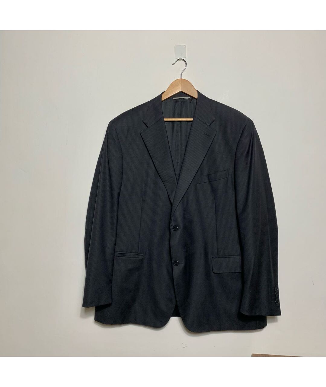 CANALI Черный шерстяной пиджак, фото 2