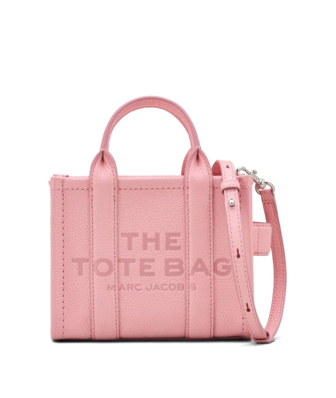 MARC JACOBS Розовая кожаная сумка тоут, фото 1