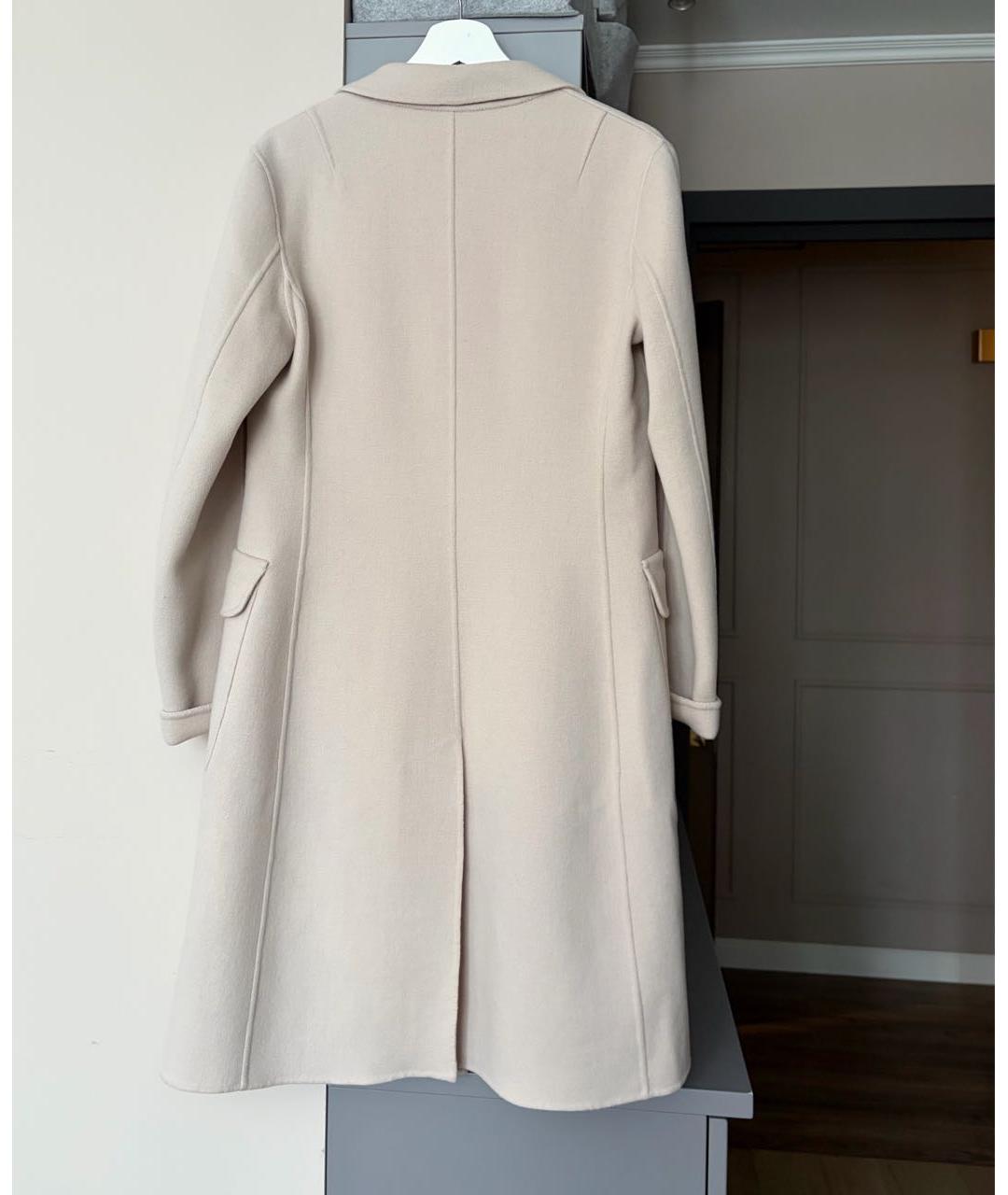 WEEKEND MAX MARA Бежевое шерстяное пальто, фото 3
