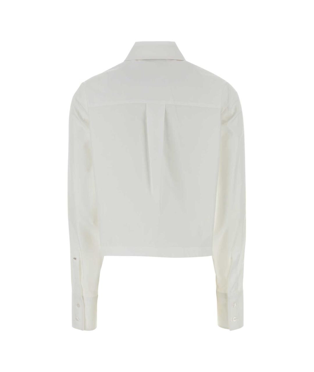 SPORTMAX Белая хлопковая рубашка, фото 2