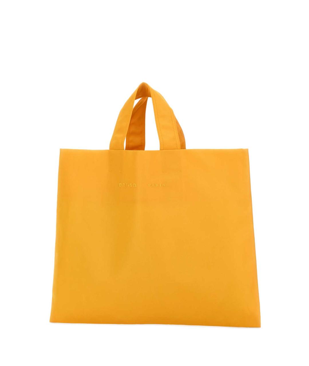 Carven Желтая хлопковая сумка с короткими ручками, фото 2