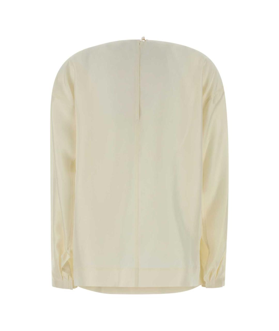 Carven Белая шелковая блузы, фото 2