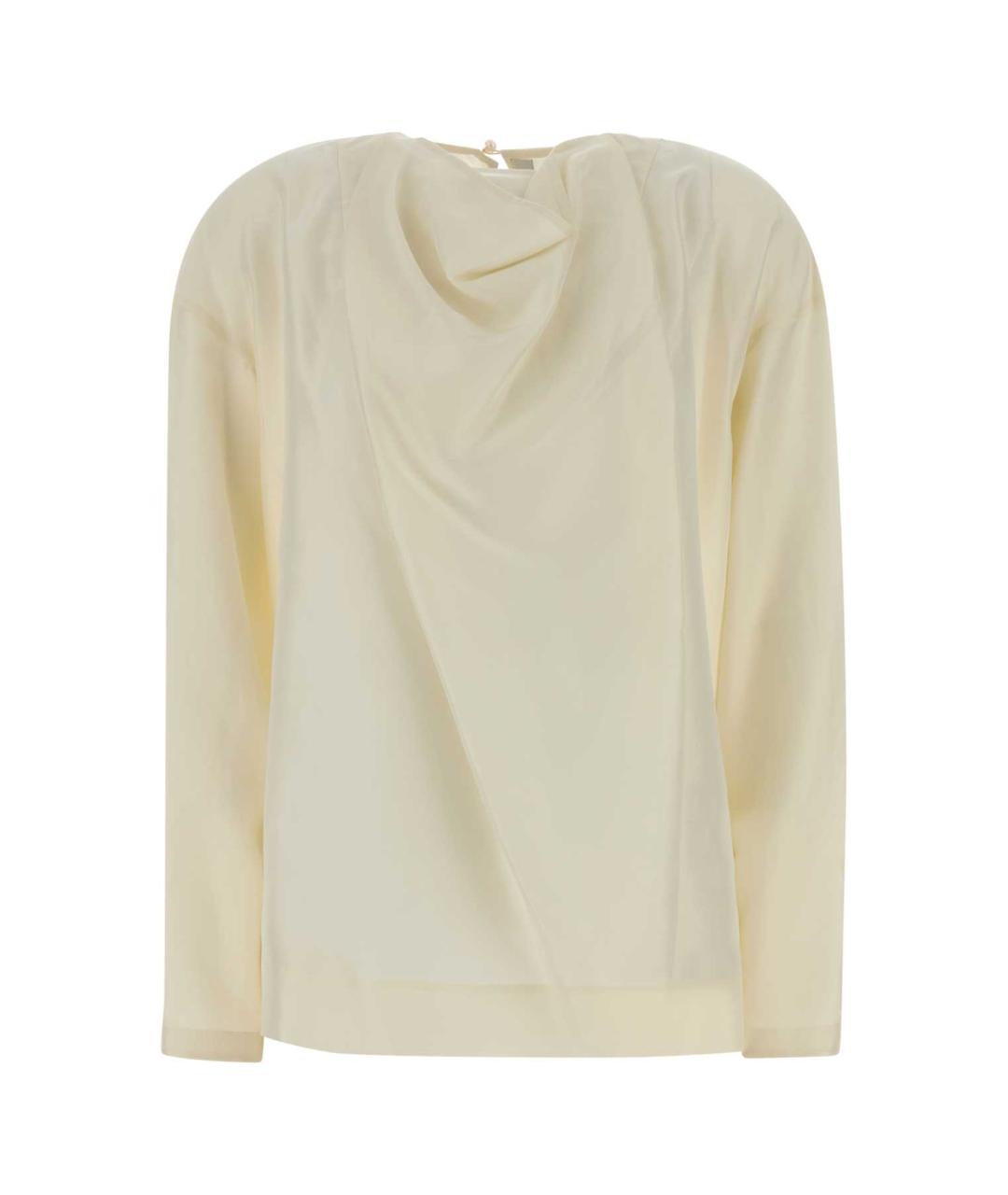 Carven Белая шелковая блузы, фото 1