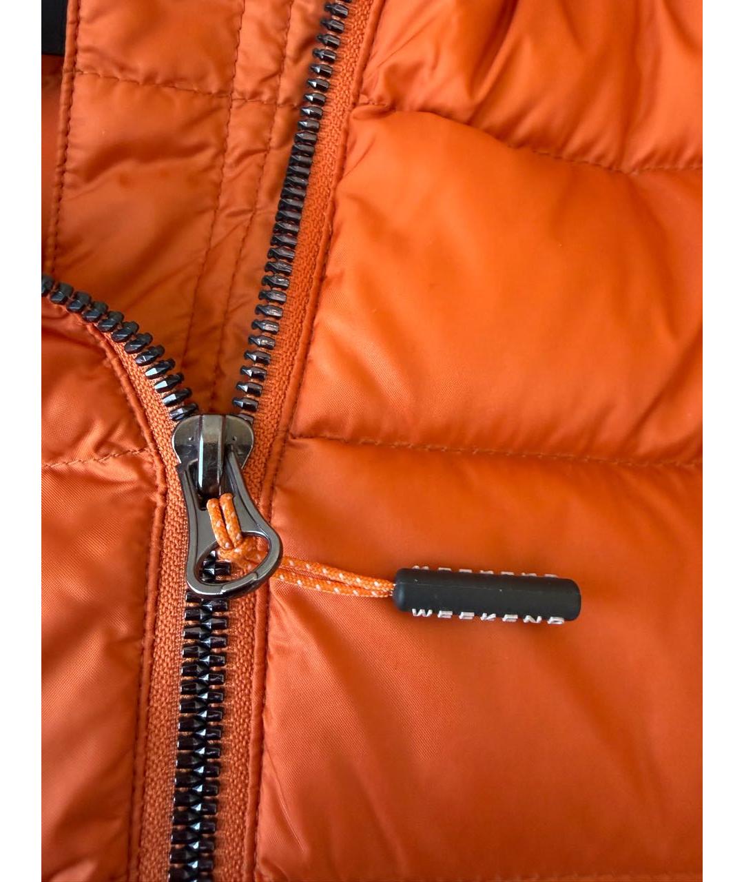 WEEKEND MAX MARA Оранжевая полиамидовая куртка, фото 5