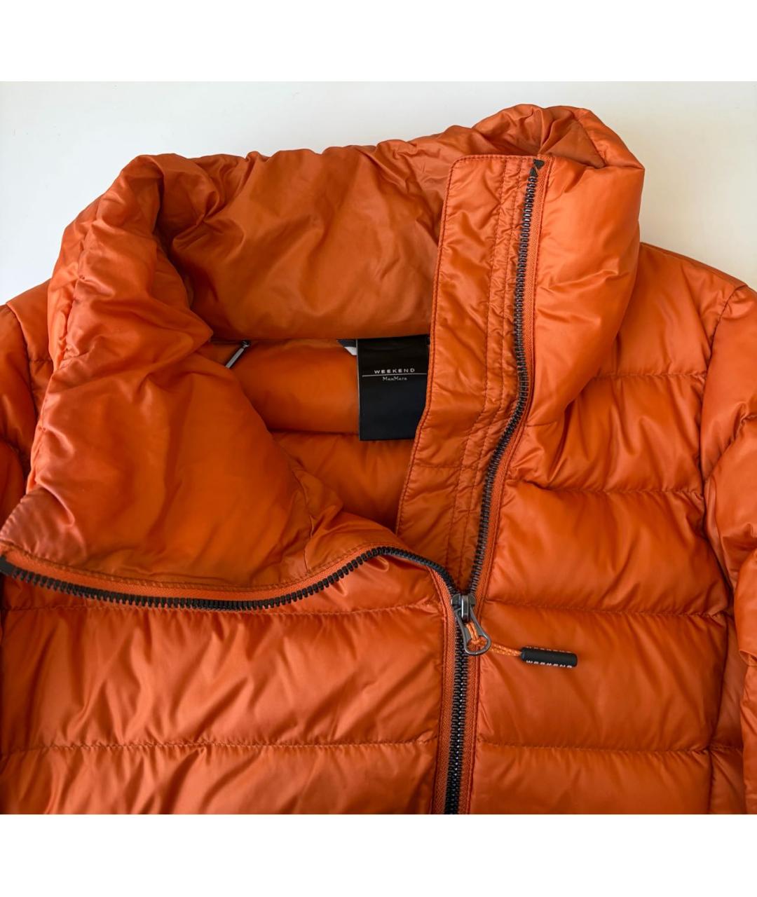 WEEKEND MAX MARA Оранжевая полиамидовая куртка, фото 4