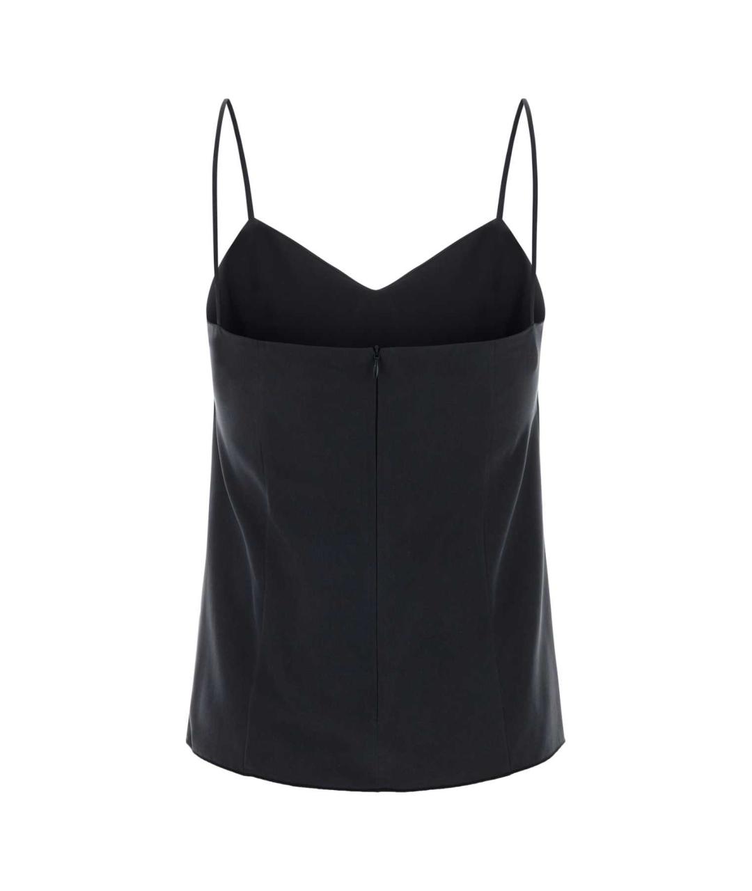 MAX MARA Синяя шелковая майка, фото 2