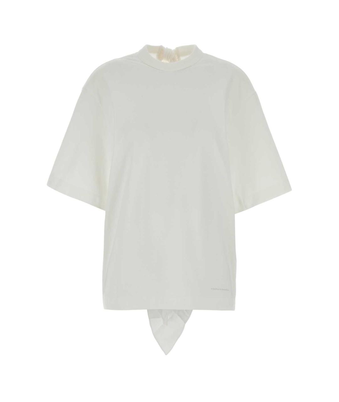 Carven Белая хлопковая футболка, фото 1