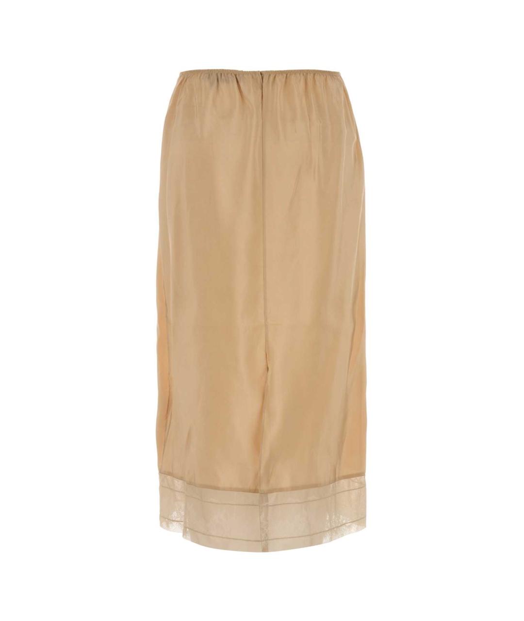 Carven Розовая шелковая юбка миди, фото 2