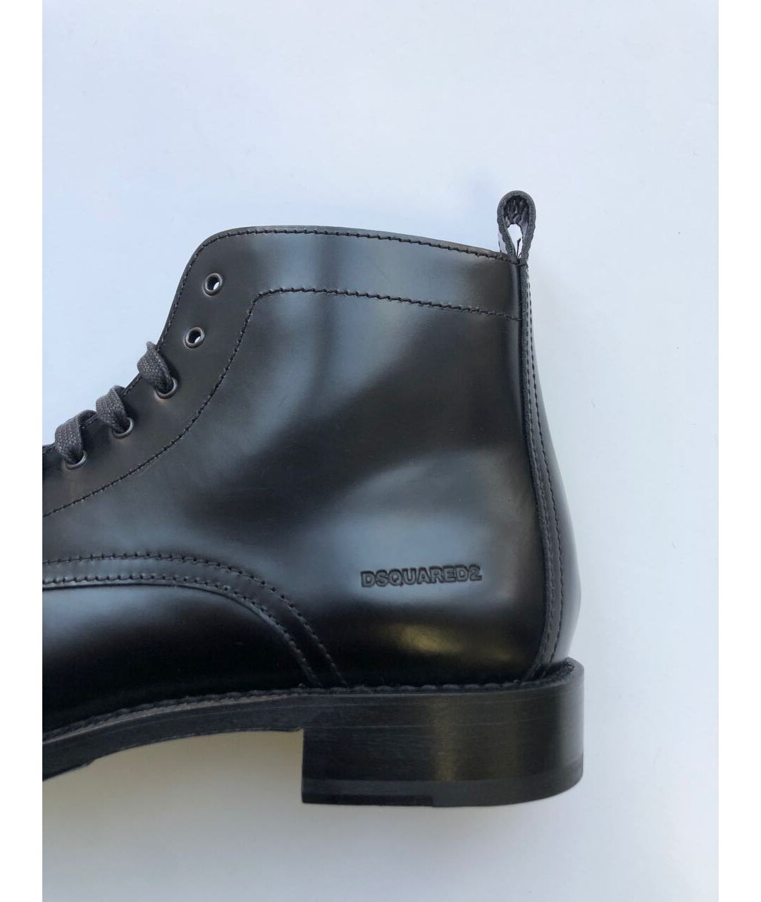 DSQUARED2 Черные кожаные высокие ботинки, фото 7